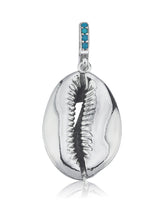 Load image into Gallery viewer, Peace lame charm with turquoise