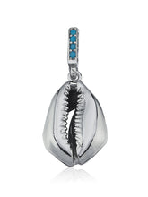 Load image into Gallery viewer, sparkle lame charm with turquoise