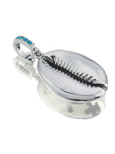 Load image into Gallery viewer, Peace lame charm with turquoise