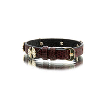 Load image into Gallery viewer, merlot leather bracelet - birceakalaydesign