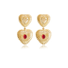 Load image into Gallery viewer, Eye of the Heart Earrings - Lovers