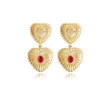 Load image into Gallery viewer, Eye of the Heart Earrings - Lovers