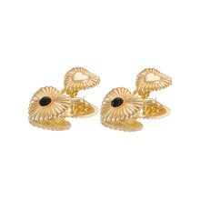 Load image into Gallery viewer, Eye of the Heart Earrings - Black Magic