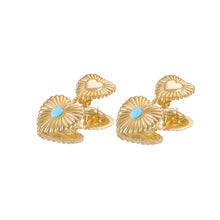 Load image into Gallery viewer, Eye of the Heart Earrings - Turquoise Tale