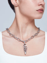 Load image into Gallery viewer, Enigma lame charm with turquoise on chain