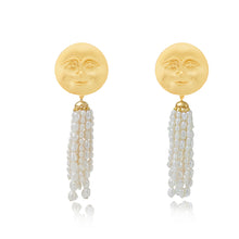 Load image into Gallery viewer, Tears Of B's Moon Earrings - White Creamy