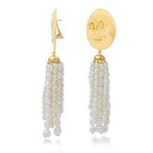 Load image into Gallery viewer, Tears Of B's Moon Earrings - White Creamy