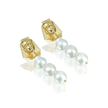 Load image into Gallery viewer, Treasure of Tutankhamun Earring - Pearl Drop