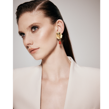 Load image into Gallery viewer, Treasure of Tutankhamun Earring - Red Drop