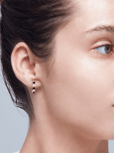 Load image into Gallery viewer, Harem Sapphire Band Earrings - birceakalaydesign