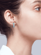 Load image into Gallery viewer, Harem Turquoise – Double Row Earrings - birceakalaydesign