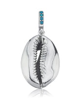 Load image into Gallery viewer, Peace lame charm with turquoise