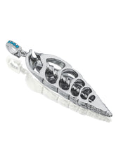 Load image into Gallery viewer, Enigma lame charm with turquoise