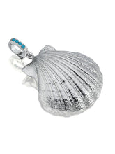 Load image into Gallery viewer, Art lame charm with turquoise