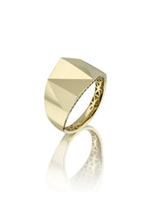 Load image into Gallery viewer, Angular thick gold ring