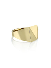 Load image into Gallery viewer, Angular thick gold ring