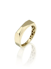 Load image into Gallery viewer, Angular thin gold ring