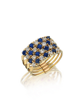 Load image into Gallery viewer, Harem Sapphire Quarted Ring - birceakalaydesign