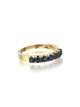 Load image into Gallery viewer, Harem Sapphire Monochrome Band Ring - birceakalaydesign