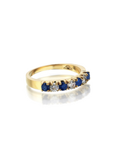 Load image into Gallery viewer, Harem Sapphire Band Ring - birceakalaydesign