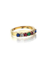 Load image into Gallery viewer, Harem Joy Polychrome Band Ring