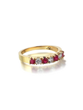 Load image into Gallery viewer, Harem Ruby Band Ring - birceakalaydesign