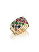 Load image into Gallery viewer, Harem Joy Polychrome Quarted Ring