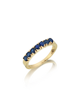 Load image into Gallery viewer, Harem Sapphire Monochrome Band Ring - birceakalaydesign