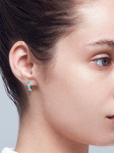 Load image into Gallery viewer, Harem Turquoise Band Earrings