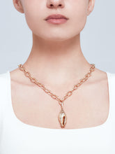 Load image into Gallery viewer, Empathy dore charm with crystals on chain