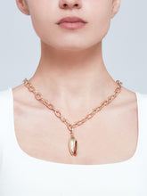 Load image into Gallery viewer, Joy dore charm with crystals on chain
