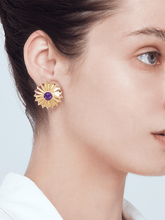 Load image into Gallery viewer, Apatura Iris Purple Emperor Earrings