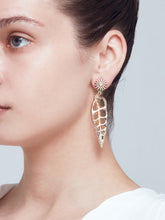 Load image into Gallery viewer,  Earrings dore and lame pairs with labrodorite
