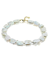 Load image into Gallery viewer, amorphous baroque hematite pearl necklace