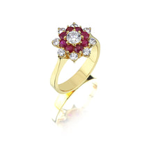 Load image into Gallery viewer, Harem Roses Ruby Rings