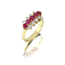 Load image into Gallery viewer, Harem Trio Ruby Rings