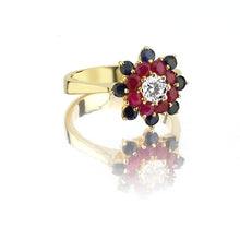 Load image into Gallery viewer, Harem Roses Double Colored Rings