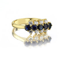 Load image into Gallery viewer, Harem Trio Sapphire Rings