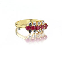 Load image into Gallery viewer, Harem Trio Ruby Rings