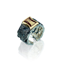 Load image into Gallery viewer, Djed Ring - Symbol of Stability