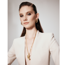 Load image into Gallery viewer, Medium Hoop gold Earring