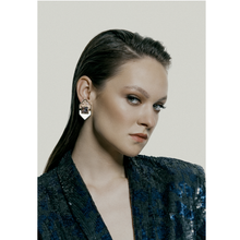 Load image into Gallery viewer, Mom's Earrings - Dore with Brown Crystals