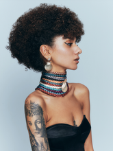 Load image into Gallery viewer, Rainbow Chokers with Deep Sea