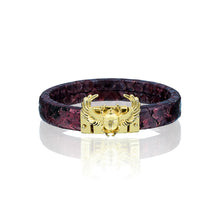 Load image into Gallery viewer, Scarab Beetle Leather Bracelet – Symbol of Transformation