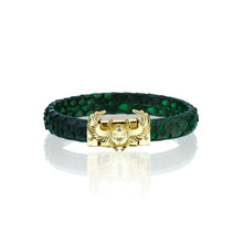 Load image into Gallery viewer, Scarab Beetle Leather Bracelet – Symbol of Transformation