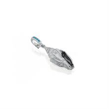 Load image into Gallery viewer, Happy Innerself charm lame with turquoise