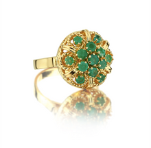 Load image into Gallery viewer, Harem Emerald Seeds ring