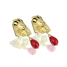 Load image into Gallery viewer, Treasure of Tutankhamun Earring - Red Drop
