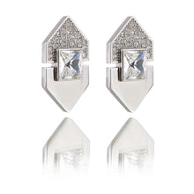 Load image into Gallery viewer, Mom's Earrings - Lame / White