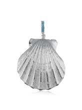 Load image into Gallery viewer, Art lame charm with turquoise
